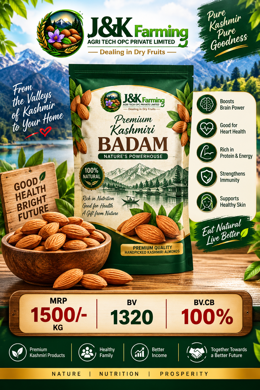 Primium Kashmiri Almonds